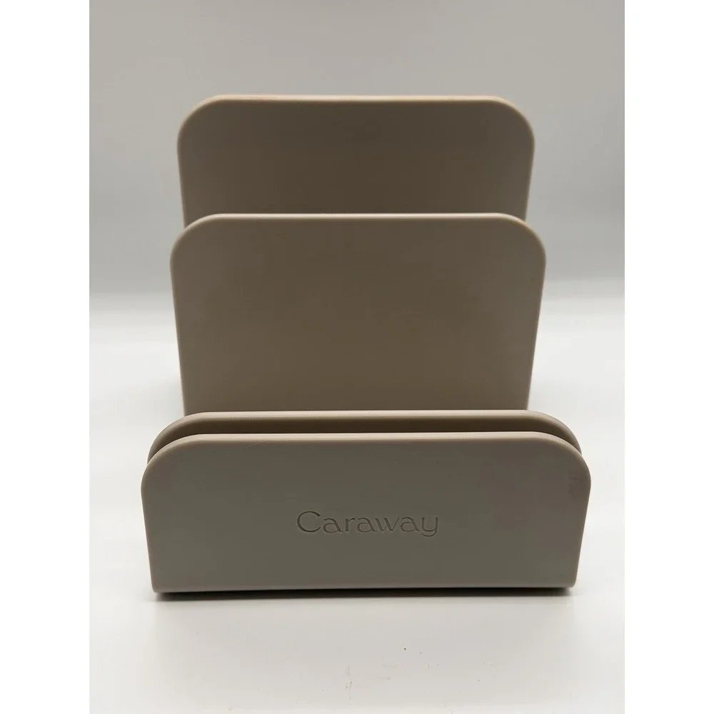 CARAWAY Pot Pan Lid Holder Organizer Storage Kitchen Beige Tan Magnetic Connect